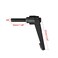 uxcell M8 x 32mm Handle Adjustable Clamping Lever Thread Push Button Ratchet Male Threaded Stud Knobs Locking Rotating Screw Handles Quick Release Bolt Black
