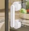 YIDELAI Large Glass Door and Window Handles Bathroom Sliding Doors cabinets wardrobes Suction Cups and Seamless Handles White