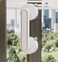 YIDELAI Large Glass Door and Window Handles Bathroom Sliding Doors cabinets wardrobes Suction Cups and Seamless Handles White