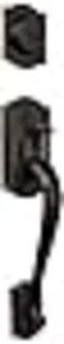SCHLAGE Schlage F93CAM716ACCLH Camelot Inactive Handleset with Accent Lefthanded Lever Aged Bronze