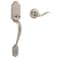 Kwikset Arlington Lower Handleset Only with Tustin Interior Lever Satin Nickel