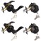 Gobrico 2 Pack Matte Black KeyedAlike Door Levers and Double Cylinder Deadbolts Combination Sets Locksetswith Same KeyReversible for RightLeft Handed Doors