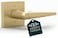 Mega Handles Schein Dummy Door Handles 1 Pack Heavy Duty Gold Door Handle NonTurning Door Handle for Hallway Closet French Doors Single Side Fits All Standard Doors Satin Brass