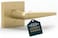 Mega Handles Schein Dummy Door Handles 1 Pack Heavy Duty Gold Door Handle NonTurning Door Handle for Hallway Closet French Doors Single Side Fits All Standard Doors Satin Brass