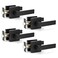 KNOBWELL Matte Black Door Handles 4 Pack Levers Privacy Door Knobs Interior Door Handles for BedroomBathroom Reversible for Left and Right