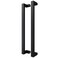 BARNSMITH 24 Inches Commercial Door Handle Pull Heavy Duty Stainless Steel Modern Square Rectangle Flat Shape Push Pull Entrance Entry Front Office Store Garage Handle Pull Set