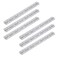 Oedema 63 Continuous Piano Hinges Iron Continuous Hinge 6PCS Piano Hinge with Screws for Cabinet Doors DIY Wooden Projects 075 Open Width Silver