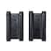 Auto-plaza 1 Pair 2 Pcs 4 Stainless Steel Matte Black Double Action Spring Door Hinge for Saloon Cafe Door Shop