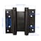 Auto-plaza 1 Pair 2 Pcs 4 Stainless Steel Matte Black Double Action Spring Door Hinge for Saloon Cafe Door Shop