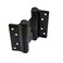 Auto-plaza 1 Pair 2 Pcs 4 Stainless Steel Matte Black Double Action Spring Door Hinge for Saloon Cafe Door Shop