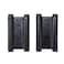 Auto-plaza 1 Pair 2 Pcs 4 Stainless Steel Matte Black Double Action Spring Door Hinge for Saloon Cafe Door Shop