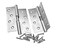 Auto-plaza 1 Pair 4100mm Stainless Steel Rising Butt Handed Lift Off Door Hinge Left