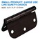 TDCHINGES 18 Pack Oil Rubbed Bronze Door Hinges 35 x 3 12 Inch Black Brushed Interior Hinge Rounded 58 Radius Corner 3 Iron Residential Standard Bedroom Bifold Single Double Doors Hardware Kit