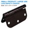 TDCHINGES 18 Pack Oil Rubbed Bronze Door Hinges 35 x 3 12 Inch Black Brushed Interior Hinge Rounded 58 Radius Corner 3 Iron Residential Standard Bedroom Bifold Single Double Doors Hardware Kit