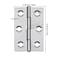 Caldeum 20 Pcs Metal Hinges Folding Butt Hinge 2 Inch Door and Window Gift Box Cabinet Hinge with 120 ScrewsApply to Manual Work DIY Design