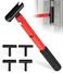 DearChan 4in1 Door Hinge Adjustment Tool Kit Hinge Gap Adjustment Wrench Set Heavy Duty Steel Rubber Grip Fix Misaligned Doors Cabinets Residential Commercial Use 14mm25mm