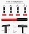 DearChan 4in1 Door Hinge Adjustment Tool Kit Hinge Gap Adjustment Wrench Set Heavy Duty Steel Rubber Grip Fix Misaligned Doors Cabinets Residential Commercial Use 14mm25mm