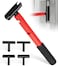 DearChan 4in1 Door Hinge Adjustment Tool Kit Hinge Gap Adjustment Wrench Set Heavy Duty Steel Rubber Grip Fix Misaligned Doors Cabinets Residential Commercial Use 14mm25mm