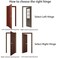 ULWSKY 4pcs Public Toilet Stainless Steel HingeSilver Restroom Partition Hardware Connection Accessories for Shopping mallsHotels Bathroom Bathroom Door SilverLeft Side Hinge