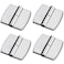 ULWSKY 4pcs Public Toilet Stainless Steel HingeSilver Restroom Partition Hardware Connection Accessories for Shopping mallsHotels Bathroom Bathroom Door SilverLeft Side Hinge