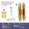 zeyuansen 6 2 pcs Hidden Hinges for Doors Invisible Hinges Concealed Zinc Alloy 180 Degree Swing 3 Way Adjustable Butt Silent Door Hinge 6 x 25 x 1 inch Gold