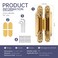zeyuansen 6 2 pcs Hidden Hinges for Doors Invisible Hinges Concealed Zinc Alloy 180 Degree Swing 3 Way Adjustable Butt Silent Door Hinge 6 x 25 x 1 inch Gold