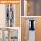 Lipshome 6 Hidden Door HingeConcealed HingesInvisible HingesInvisible Door Silent 180 Degree Swing Hinge 3Way Adjustable Butt 6 x 25 x 1inch Silvery 6 inches