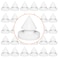 Aifeier ET 30 Pieces Rubber Door Silencer Hinge Outlet Anti Collision Silencer for Metal and Wood Doors 12 Inch Diameter White
