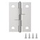 Aifeier ET 4PCS Stainless Steel Spring Hinges Self Closing Door Hinges 2 Inch Length Small Spring Loaded Hinges for Doors Cabinets Jewelry Boxes Tool Boxes
