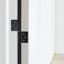 Antrader 3 Inch Lift Off Hinge Flag HingesBlack Offset Door HingesStainless Steel Door Hinge Detachable4 Pcs