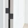Antrader 5 Inch Lift Off Hinge Flag HingesBlack Offset Door HingesStainless Steel Door Hinge Detachable2 Pcs