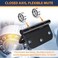 qtanber Ball Bearing Door Hinges 35 Stainless Steel Door Hinges 35X 35 Residential Doors Hardware with 58 Radius Corner NonRemovable Pin 3 Pack Black 3 Pack