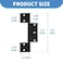 BANLIN 3Pack Screen Door Hinges Black Aluminum 18 inch Grooved Center Black Storm Door Hinges Compatible with Most Screen Doors