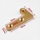 BOLWHAO 360 Degree Rotatable Door Pivot Hinges Antique Cabinet Door Hidden Copper Hinge for Windows Fence Sheds Kitchen Gate Closet Cupboards 4 Pieces LShape