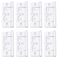 Mcredy Cabinet Hinges 3 Inch NonMortise Door Hinges Metal Removable White 8 Packs