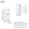 Mcredy Cabinet Hinges 3 Inch NonMortise Door Hinges Metal Removable White 8 Packs