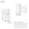 Mcredy Cabinet Hinges 3 Inch NonMortise Door Hinges Metal Removable White 8 Packs