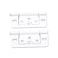 Mcredy Cabinet Hinges 3 Inch NonMortise Door Hinges Metal Removable White 8 Packs