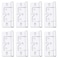 Mcredy Cabinet Hinges 3 Inch NonMortise Door Hinges Metal Removable White 8 Packs