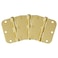 Design House Plain Bearing Door Hinge 3Pack 312 x 312 in 58 in Radius Satin Brass Steel Removable Pin 181396