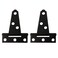 DOITOOL 2 Pcs 2 Inch T Hinges Black TStrap Shed Door Gate Hinge for Wooden Fence Barn Door Hardware Iron Rustproof Small Heavy Duty TShaped Hardware for Cabinets Windows