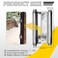 Dtructiew DTRUCTIEW 6 Double Action Spring Hinges 4 Pack Stainless Steel Self Closing Door Hinges for IndoorOutdoor Saloon Cafe Pub Swinging Doors Including Pins and Screws