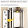 Dtructiew DTRUCTIEW 6 Double Action Spring Hinges 4 Pack Stainless Steel Self Closing Door Hinges for IndoorOutdoor Saloon Cafe Pub Swinging Doors Including Pins and Screws