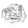 Favordrory 20 Pieces Stainless Steel Folding Hinges 175 Inch Cabinet Hinge Door Hinge with Screws for Wooden Box Small Crafts and Lightweight Projects
