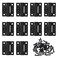 GTILE 10 Pack Adjustable Torque Hinge 43mmx36mm 4 Countersunk Holes with Mounting Screws Position Control Hinges Door Hinges Black