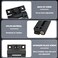 GTILE 10 Pack Adjustable Torque Hinge 43mmx36mm 4 Countersunk Holes with Mounting Screws Position Control Hinges Door Hinges Black