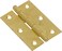 Hardware Essentials 851734 Light Narrow Door Hinges and Fixed Pin Brass 3 2 pack