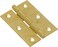 Hardware Essentials 851734 Light Narrow Door Hinges and Fixed Pin Brass 3 2 pack