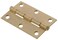 Hardware Essentials 852589 Light Narrow Door Hinges and Fixed Pin Brass 3 2 pack