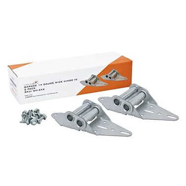 HARDWAREX SUPPLY HardwareX supply Garage Door Hinge Heavy Duty 14 Gauge Wide Body 2 Pack 2